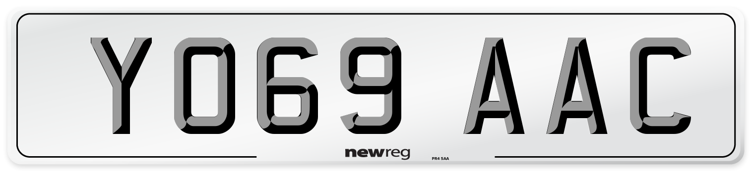YO69 AAC Number Plate from New Reg